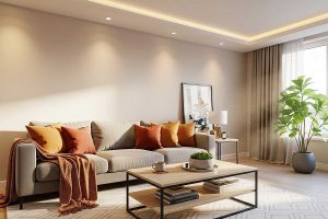 انتخاب رنگ مناسب برای دکوراسیون اتاق نشیمن